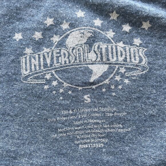 Universal Studios Short Sleeve Graphic Tee Womens Size Small Blue T Shirt - Picture 5 of 8